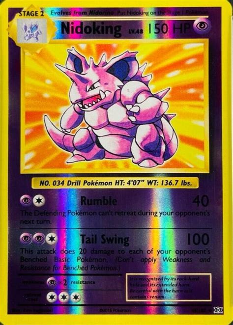 Nidoking 2016 XY Evolutions 045 108 Reverse Holo Price Guide Sports