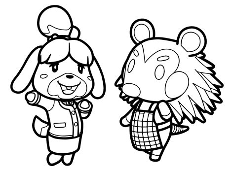 Coloriages Animal Crossing donnez vie à vos villageois préférés avec