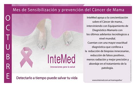 Octubre Mes De Sensibilización Y Prevención Del Cáncer De Mama Intemed