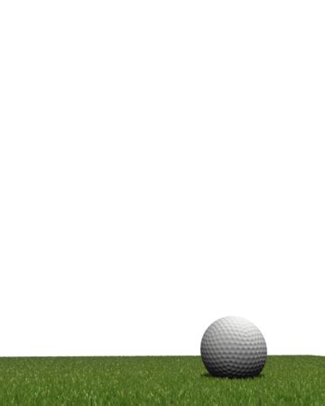 Golf Ball On Grass Put Competitiveness Render Ball Render Renderer