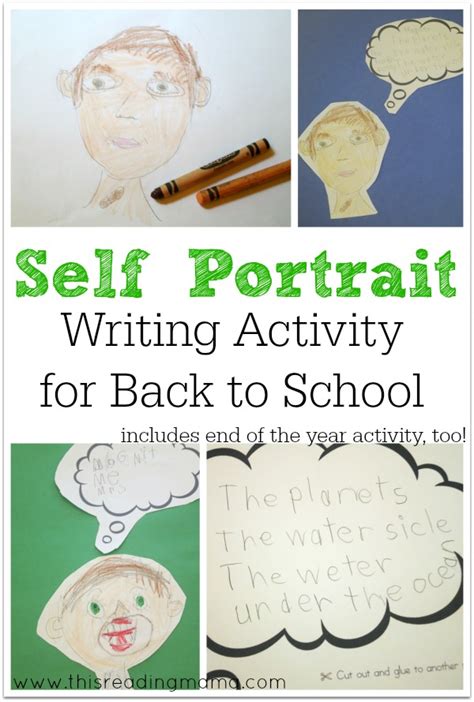 Self Portrait Writing Activity for Back to School