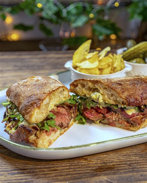 Sensational Steak Sandwich With Blue Cheese Mayo And Rocket Ainsley