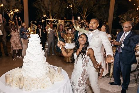 166 Simone Biles And Jonathan Owens Official Wedding Pictures In Cabo