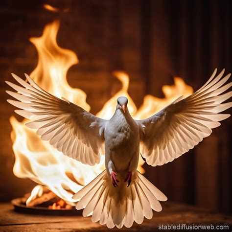 Holy Spirit Made Of Fire Stable Diffusion Online