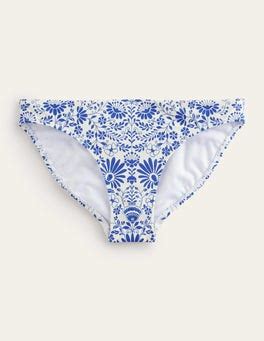 Classic Bikini Bottoms Ivory Lake Blue Gardenia Boden AU