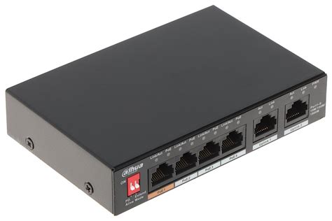 Dahua 6 Port Unmanaged Desktop Switch With 4 PoE Ports 10 100Mbps