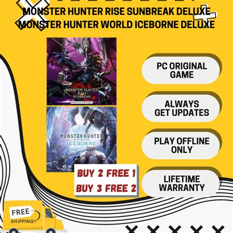 Jual MONSTER HUNTER RISE DELUXE EDITION MONSTER HUNTER WORLD ICEBORNE