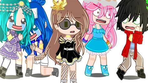 Recreating Thumbnails Part 2 Gacha Club •it Funneh Draco Lunar Rainbow Gold• Youtube