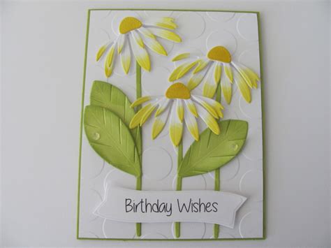 Thinking of You Card Birthday Wishes Card Embossed Card | Etsy