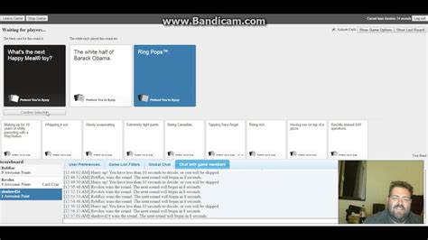 Robroc Playing Pretend You Re Xyzzy Cards Against Humanity Youtube