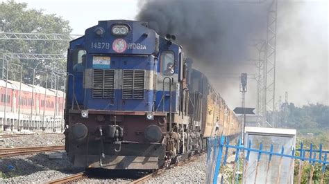 Kacheguda Nagarsol Express Alco Wdg A Smoking Chugging