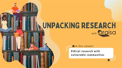 ARAISA - Ethical research with vulnerable communities