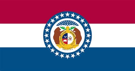 Premium Vector Missouri State Flag Vector Illustration