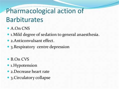 Barbiturate drug