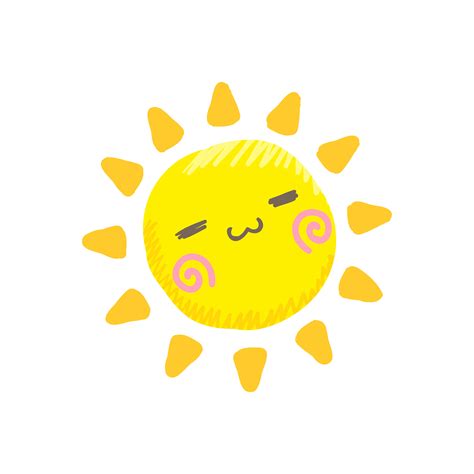 Cute Smile Sun Vector 465652 Vector Art At Vecteezy