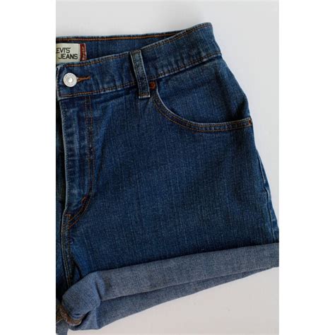 Vintage Levi S Medium Dark Blue Wash High Waisted Rise Denim Jean