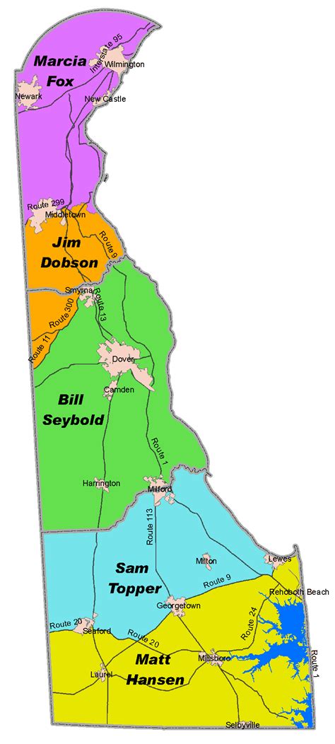 Delaware Map And Delaware Satellite Image