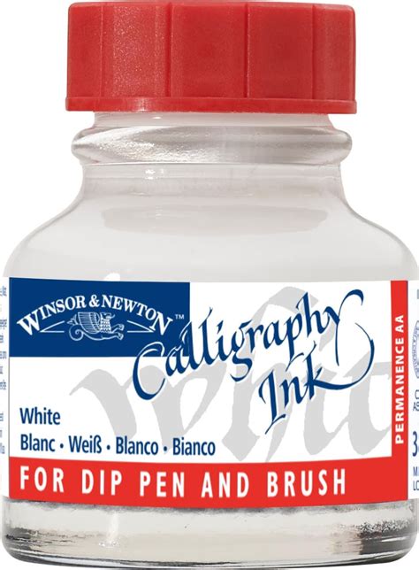 Winsor Newton Calligraphy Tinta Para Caligrafia Preto Black 30 Ml