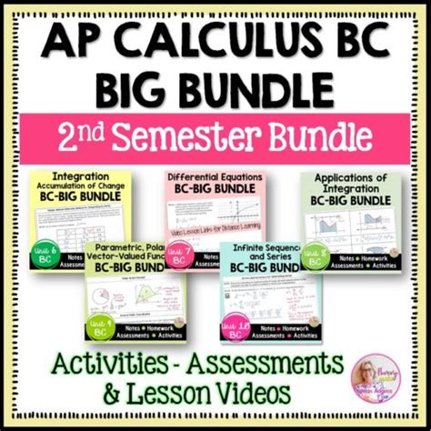 AP Calculus AB BC Double Big Bundle Curriculum Flamingo Math With