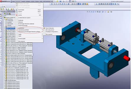 Wie Angrenzende Teile In Zeichnung Darstellen DS SolidWorks