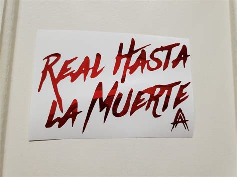 Anuel AA Real Hasta La Muerte Sticker Vinyl Decal Car Windows