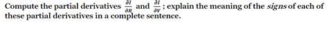 SOLVED Compute The Partial Derivatives I R And I V