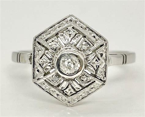 No Reserve Price Art D Co Kt Platinum White Gold Catawiki