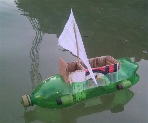 Boat Out Of Plastic Bottle Boat Crafts Boat Projects Kids Playing