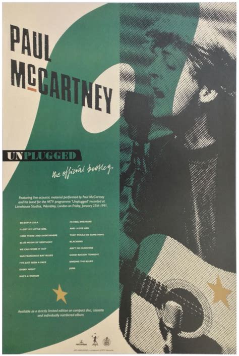 Unplugged The Official Bootleg Official Live By Paul Mccartney