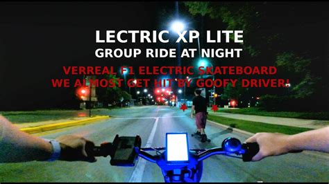 Lectric Xp Lite Ebike Verreal F1 E Skateboard Group Ride While Charging Ev Gopro Hero 9