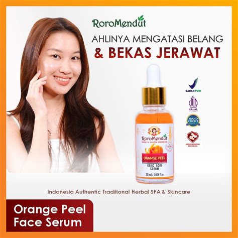 Jual RORO MENDUT Orange Peel Kojic Acid Serum L Eksfoliating Peeling