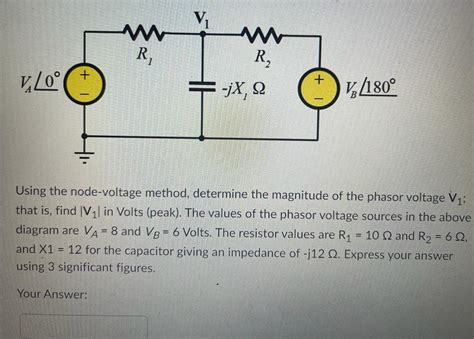 Solved Using The Node Voltage Method Determine The Mag