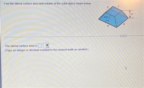 Solved Find the lateral surface area and volume of the solid | Chegg.com