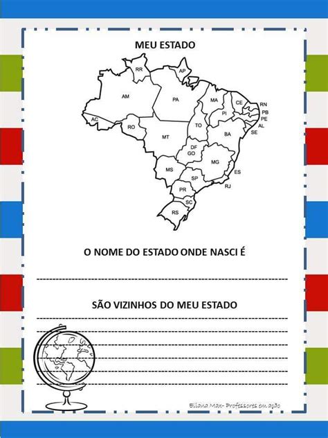 Aprendendo A Tia Debora Livrinho MEU LUGAR NO MUNDO