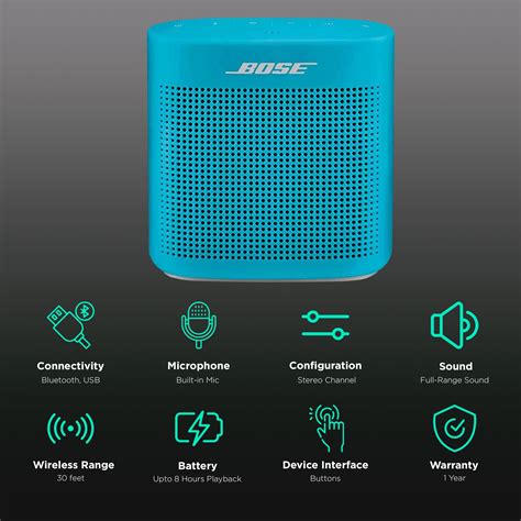 Buy Bose Soundlink Color Ii Portable Bluetooth Speaker Clear Sound Mono Speaker Blue Online