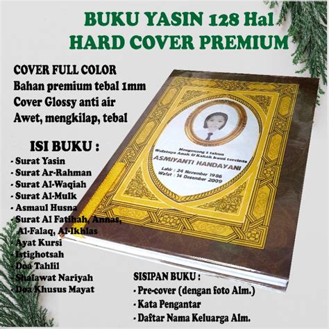 Jual Buku Yasin Hal Terjemahan Hard Cover Premium Full Color Part