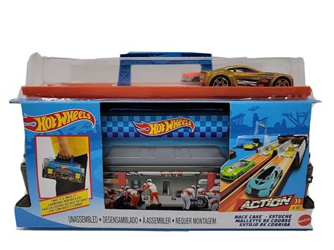 Hot Wheels Race Case Track Set With Cars Cfc Mattel