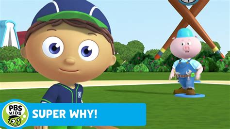 Super Why Whyatt Practices Baseball Pbs Kids Youtube