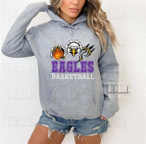 Eagles Basketball PNG, Eagles Mascot, Purple Eagles Mascot, Sublimation ...