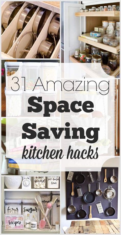 amazing space saving kitchen hacks space saving kitchen small