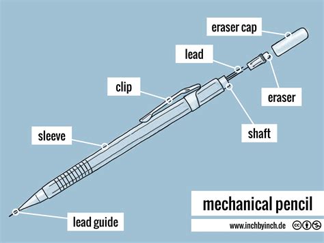 Inch Technical English Mechanical Pencil