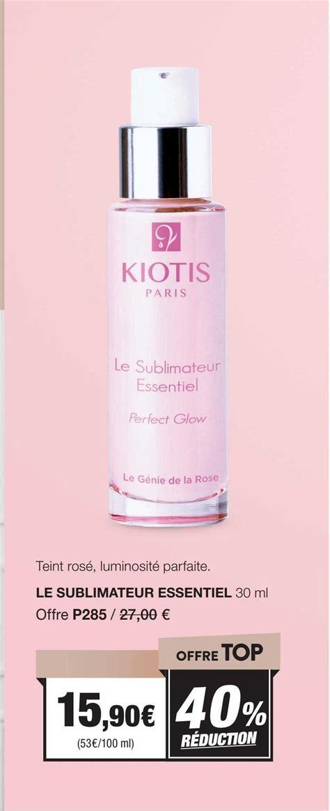 Promo Le Sublimateur Essentiel Kiotis Chez Stanhome Icatalogue Fr