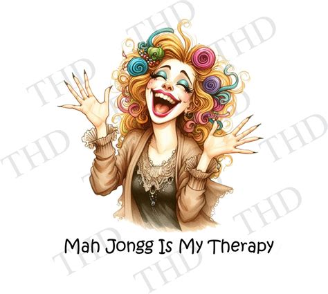 Funny Mah Jongg Png Clipart For Sublimationheat Press Etsy