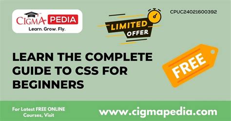 Learn The Complete Guide To Css For Beginners Free Udemy Course