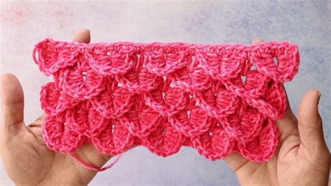 Learn To Crochet The Crocodile Stitch