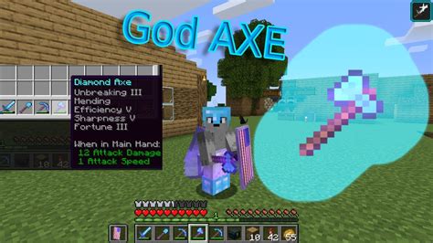 I Made A God Axe In Minecraft And Heres How You Make It Youtube