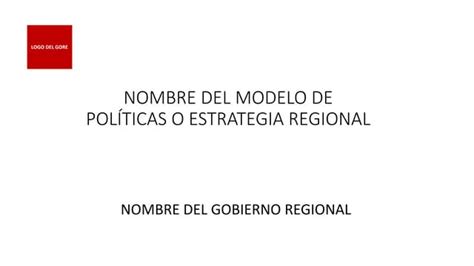 Esquema De Estrategias Regionales Territoriopptx