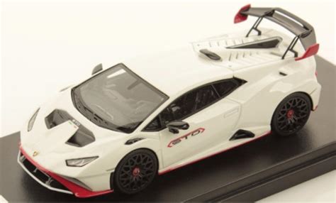 Coche Miniatura Lamborghini Huracan Look Smart Sto Blanco Rojo