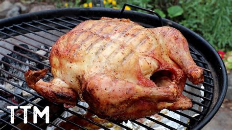 How To Cook A Whole Chicken On The Weber Jumbo Joe Youtube