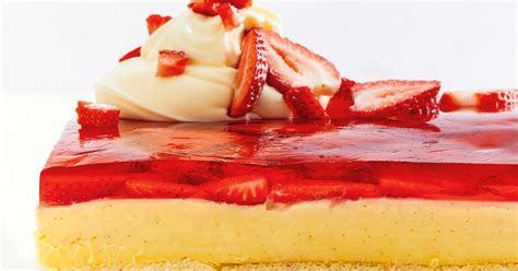 Strawberry Jelly Custard Slice Recipe